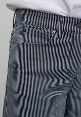 Carol Loose - Medium Length - Blue Stripe