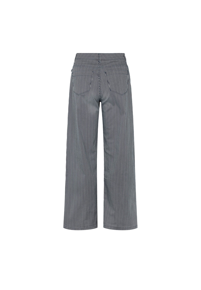 Carol Loose - Medium Length - Blue Stripe