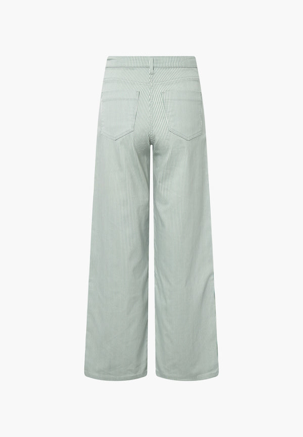 Carol Loose - Medium Length - Sage Stripe