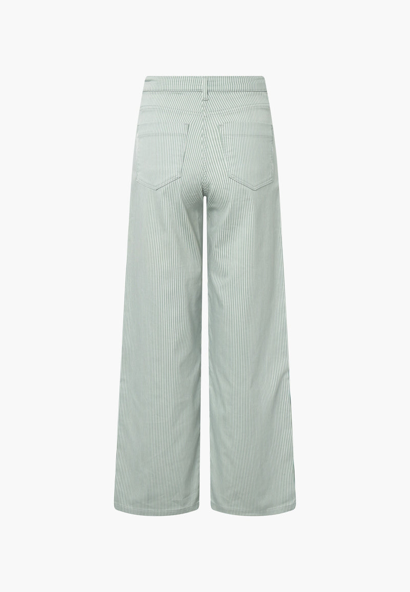 Carol Loose - Medium Length - Sage Stripe