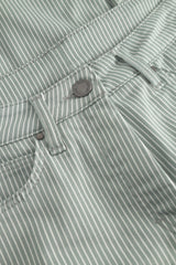 Carol Loose - Medium Length - Sage Stripe