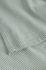Carol Loose - Medium Length - Sage Stripe