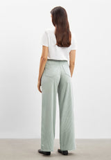 Carol Loose - Medium Length - Sage Stripe
