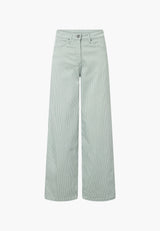 Carol Loose - Medium Length - Sage Stripe