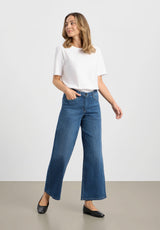 Carol Loose - Short Length - Washed Blue Denim