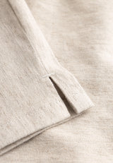 Carol Loose - Medium Length - Grey sand hemp