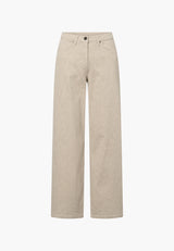 Carol Loose - Medium Length - Grey sand hemp