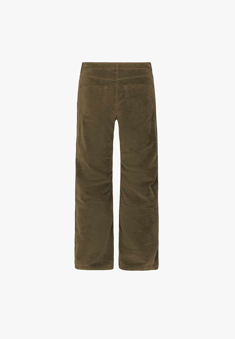 Carol Loose Sametti - Medium Length - Dark Olive