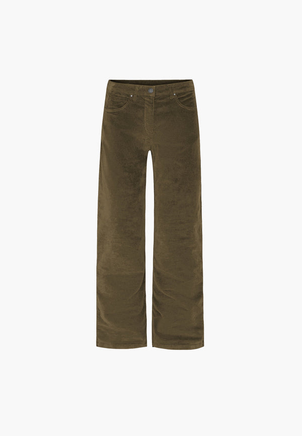 Carol Loose Sametti - Medium Length - Dark Olive