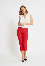 Caroline Regular Capri Long Length - Red