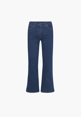 Charlotte Flare Regular - Medium Length - Dark Blue Denim