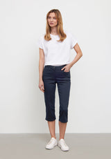 Charlotte Regular Capri Housut - Navy