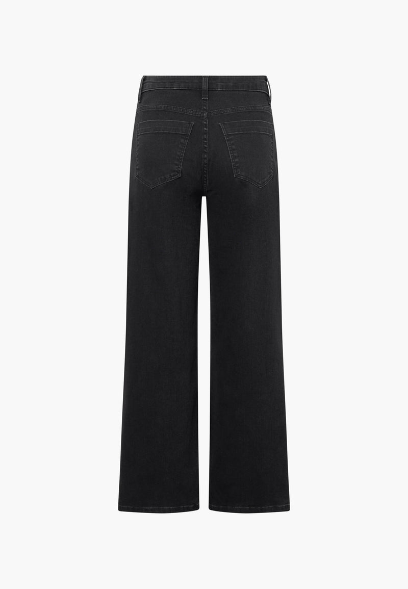 Charm Loose - Medium Length - Washed Black Denim