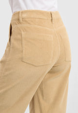 Charm Loose Sametti - Medium Length - Cafe Latte