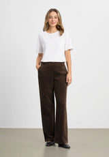 Charm Loose Sametti - Medium Length - Brown