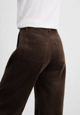 Charm Loose Sametti - Medium Length - Brown