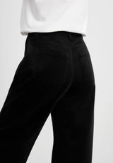 Charm Loose Sametti - Medium Length - Black