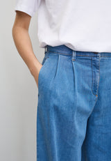 Debbie Loose - Medium Length - Washed Blue Denim
