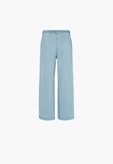 Donna Loose - Cropped - Light Blue Denim