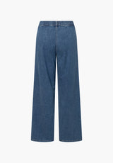 Donna Loose - Medium Length - Washed Blue Denim