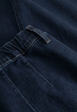 Donna Loose - Medium Length - Dark Blue Denim