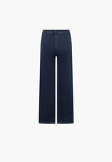 Donna Loose - Medium Length - Dark Blue Denim