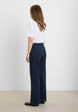 Donna Loose - Medium Length - Dark Blue Denim