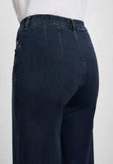 Donna Loose - Medium Length - Dark Blue Denim