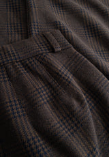 Donna Loose - Medium Length - Brown Navy check