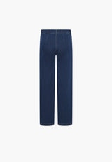 Donna Loose - Short Length - Dark Blue Denim
