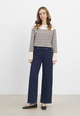 Donna Loose - Short Length - Dark Blue Denim