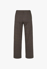 Donna Loose - Short Length - Brown Navy check