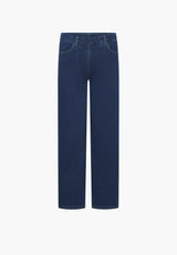 Donna Loose - Short Length - Dark Blue Denim