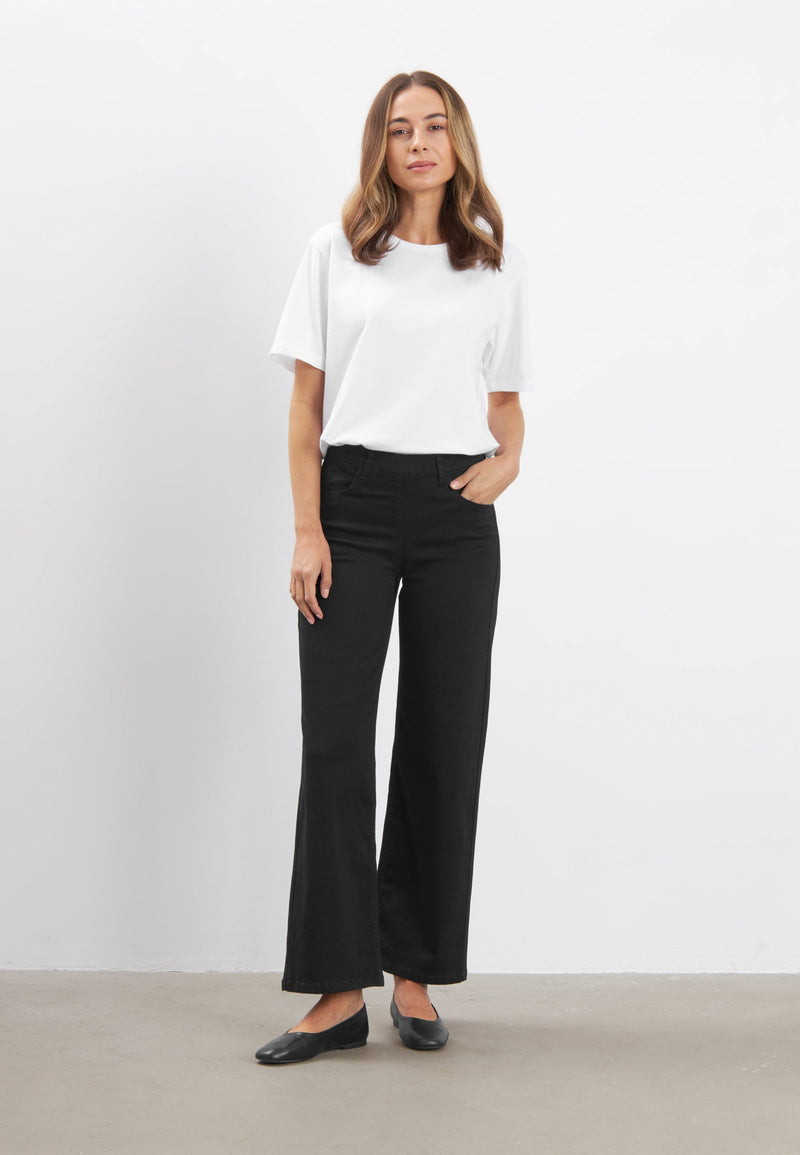 Donna Loose - Short Length - Black Denim