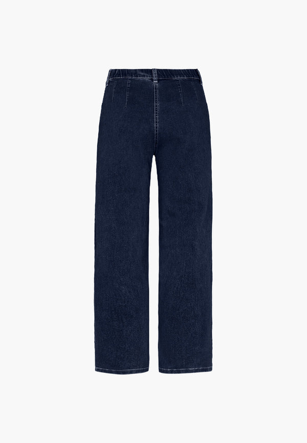 Donna Loose - Medium Length - Dark Blue Denim