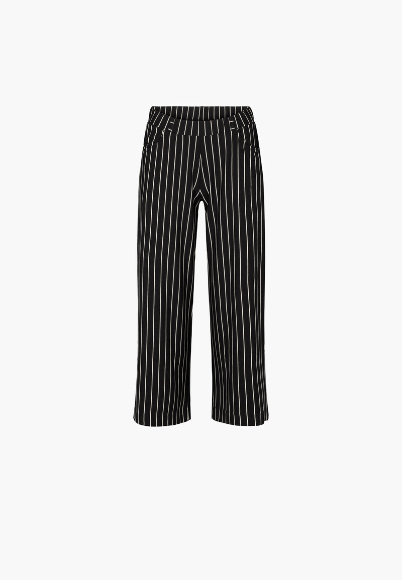 Donna Loose Cropped - Black Stripe