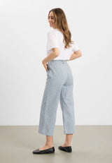 Donna Loose CL - White blue stripe