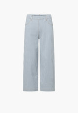 Donna Loose CL - White blue stripe