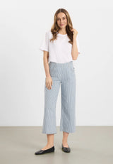 Donna Loose CL - White blue stripe