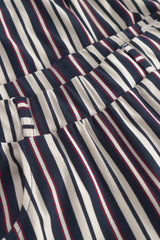Donna Loose Jersey - Cropped - Nautical Stripe