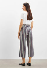Donna Loose Jersey - Cropped - Nautical Stripe