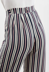 Donna Loose Jersey - Cropped - Nautical Stripe