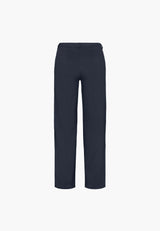 Donna Loose Jersey - Medium Length - Navy brushed