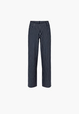 Donna Loose Jersey - Short Length - Navy Stripe