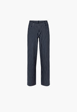Donna Loose Jersey - Short Length - Navy Stripe
