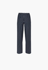 Donna Loose Jersey - Short Length - Navy Stripe