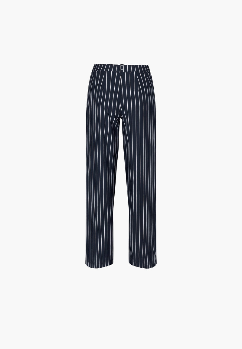 Donna Loose Jersey - Short Length - Navy Stripe
