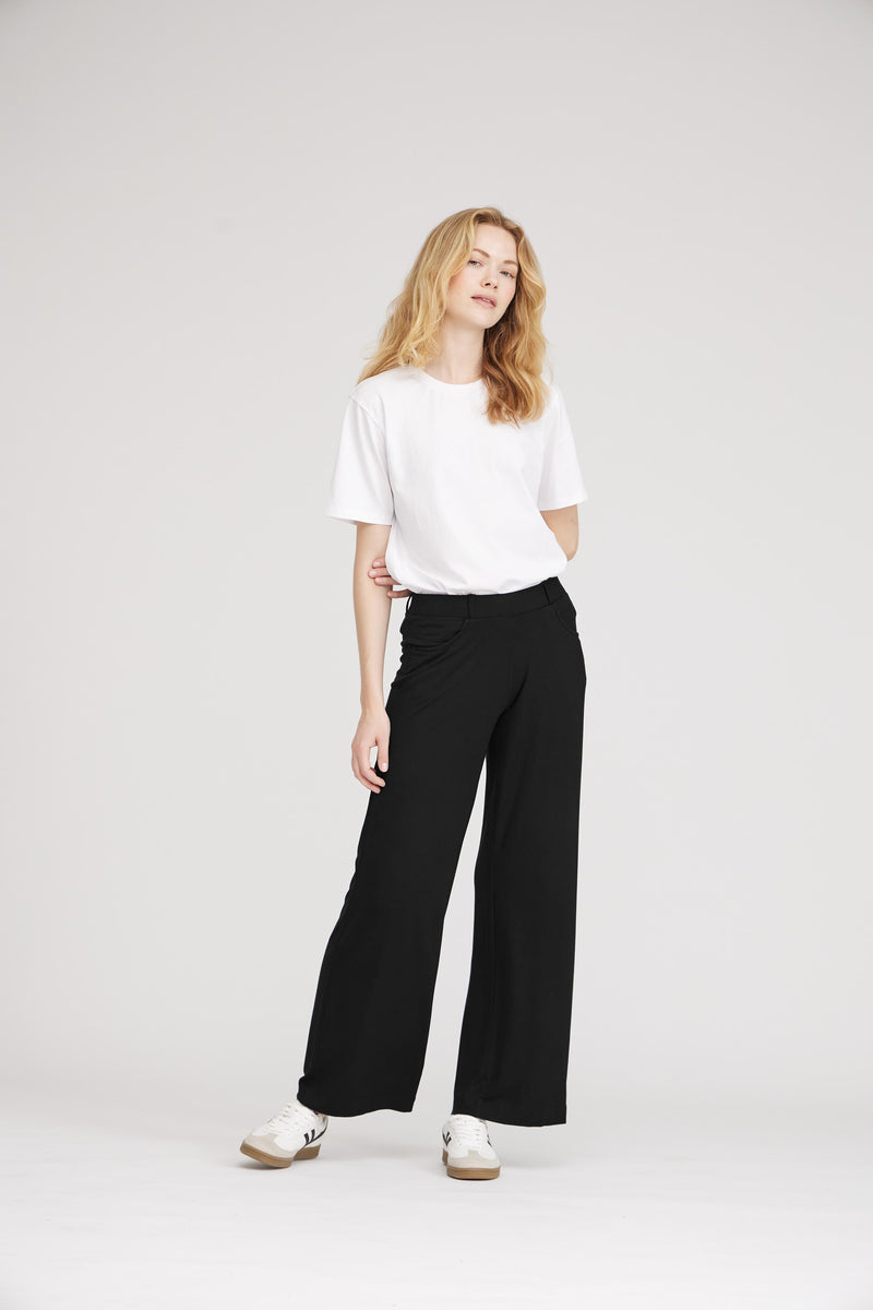 Donna Loose Jersey - Short Length - Black