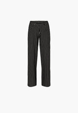 Donna Loose Jersey - Short Length - Black Stripe