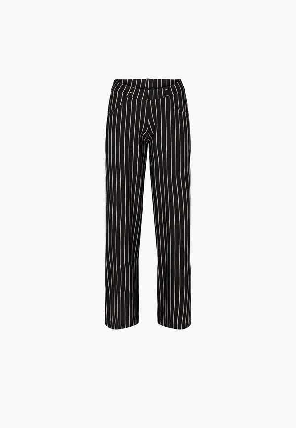 Donna Loose Jersey - Short Length - Black Stripe